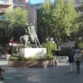 Los décimos fueron encontrados en la Plaza del Pilar Los décimos fueron encontrados en la Plaza del Pilar