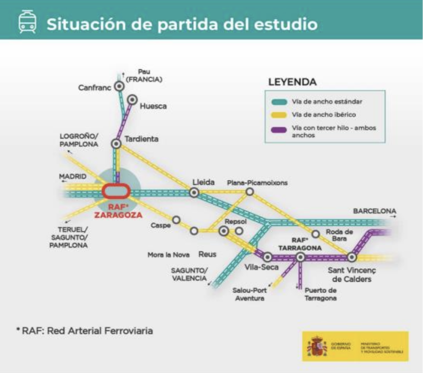 A estudio un itinerario de mercancías para unir Pau-Canfranc y el Corredor Mediterráneo A estudio un itinerario de mercancías para unir Pau-Canfranc y el Corredor Mediterráneo
