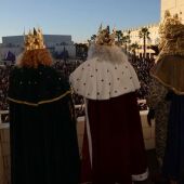 Los Reyes Magos a su llegada a Puerto Real