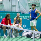 Alcaraz ya entrena con Nadal en Málaga