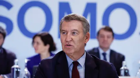 El líder del PP, Alberto Núñez Feijóo durante la reunión de la Junta Directiva Nacional del partido en Madrid. El líder del PP, Alberto Núñez Feijóo durante la reunión de la Junta Directiva Nacional del partido en Madrid. EFE/ Javier Lizón