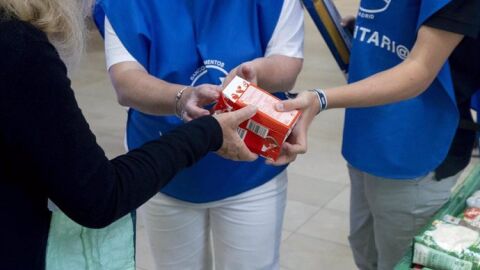 Alimentos donados al Banco de Alimentos, fotograf&iacute;a de archivo