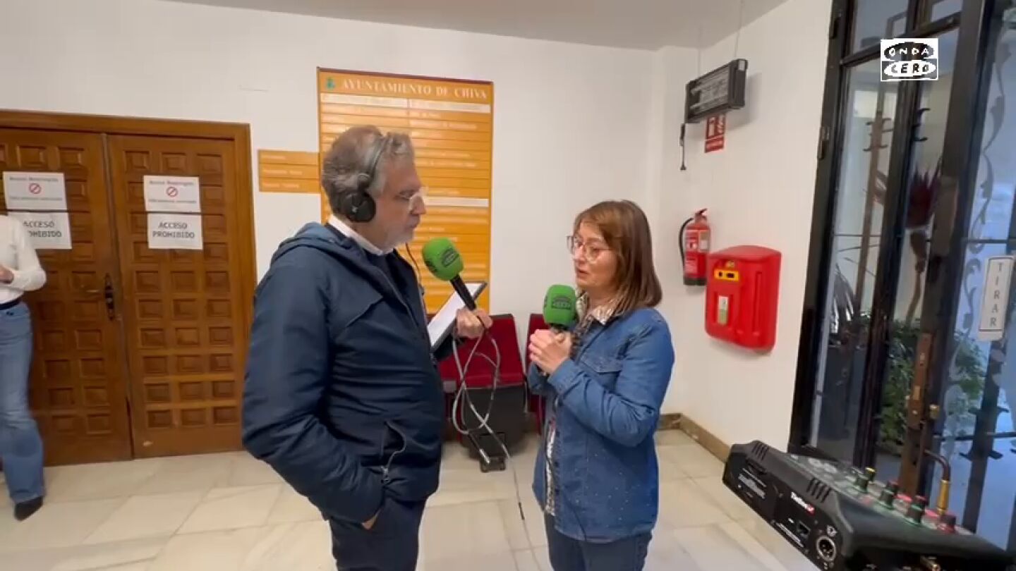 Amparo Fort, alcaldesa de Chiva: "Queda una tarea de reconstrucción muy complicada"