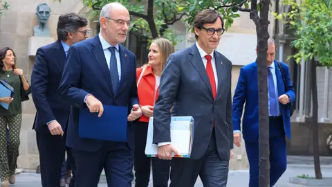 Salvador Illa i el conseller d'Acció Exterior, Jaume Duch Salvador Illa i el conseller d'Acció Exterior, Jaume Duch