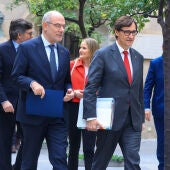 Salvador Illa i el conseller d'Acció Exterior, Jaume Duch