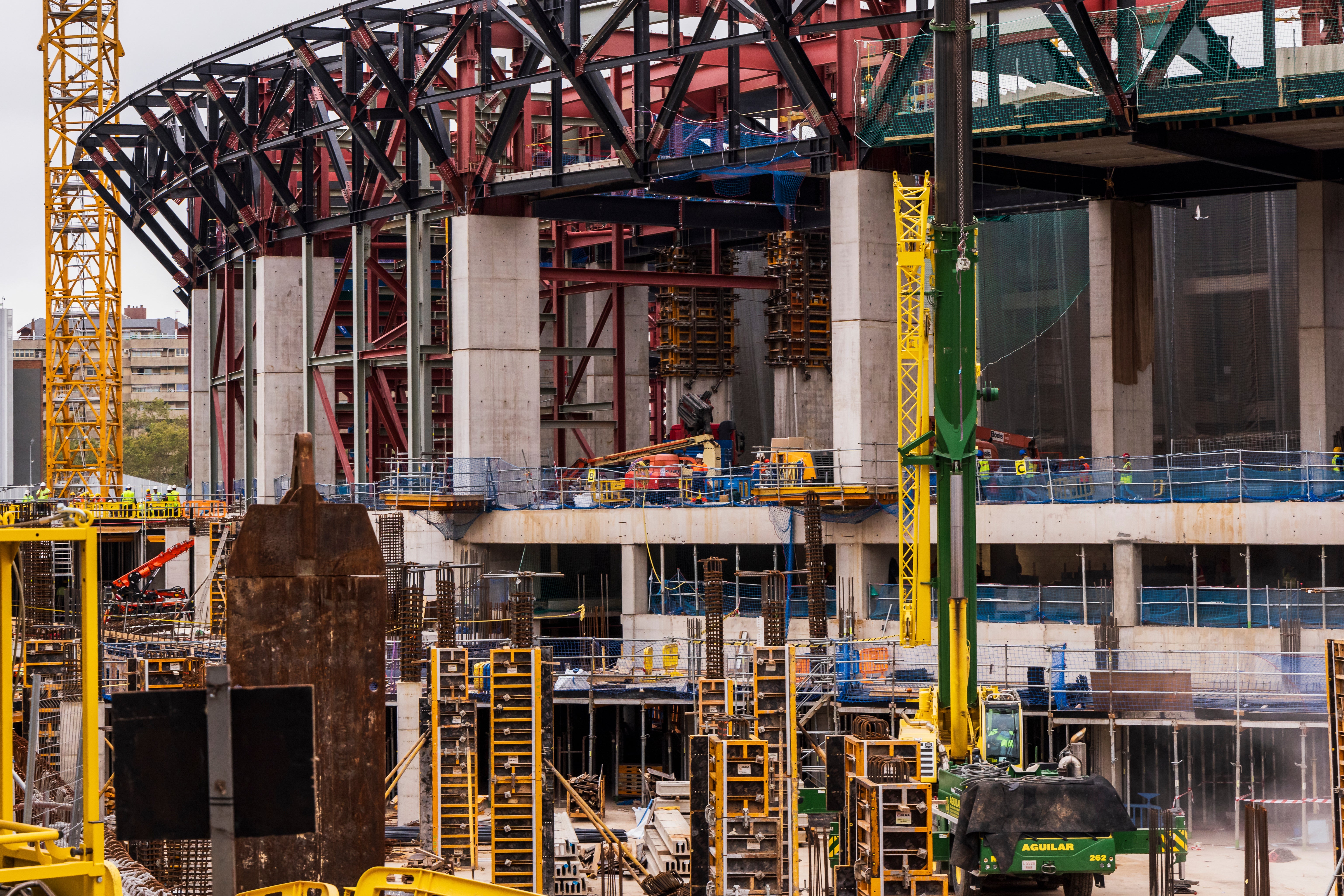 El Camp Nou en obras El Camp Nou en obras
