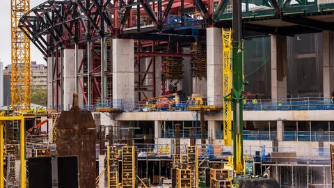 El Camp Nou en obras El Camp Nou en obras