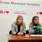 Alba Iglesias e Natalia González (Grupo municipal do Psoe de Ourense)