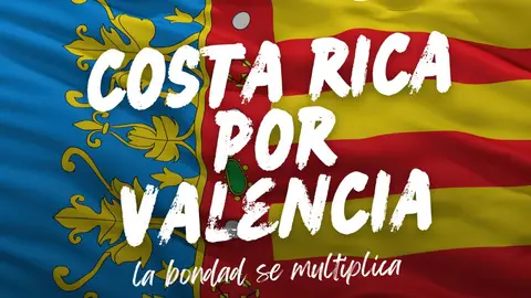 Cartel evento solidario Costa Rica por Valencia Cartel evento solidario Costa Rica por Valencia