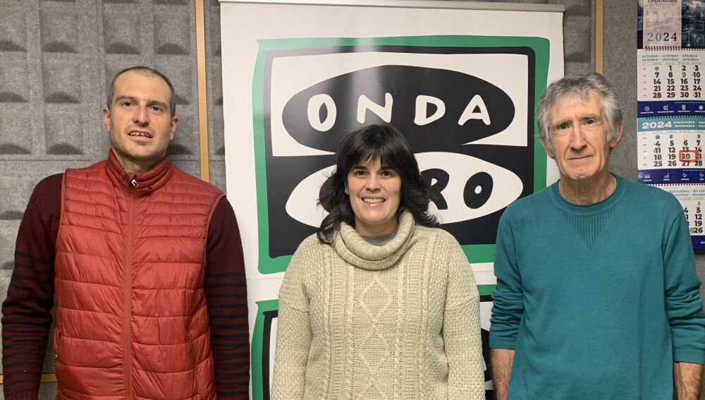 Peio Oria, Lorea Flores y Rafa Aldai