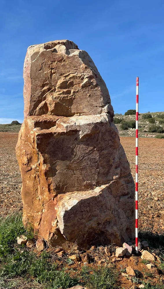 Menhir localizado en Moral Menhir localizado en Moral