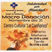 Macro donación de sangre en Valdepeñas Macro donación de sangre en Valdepeñas
