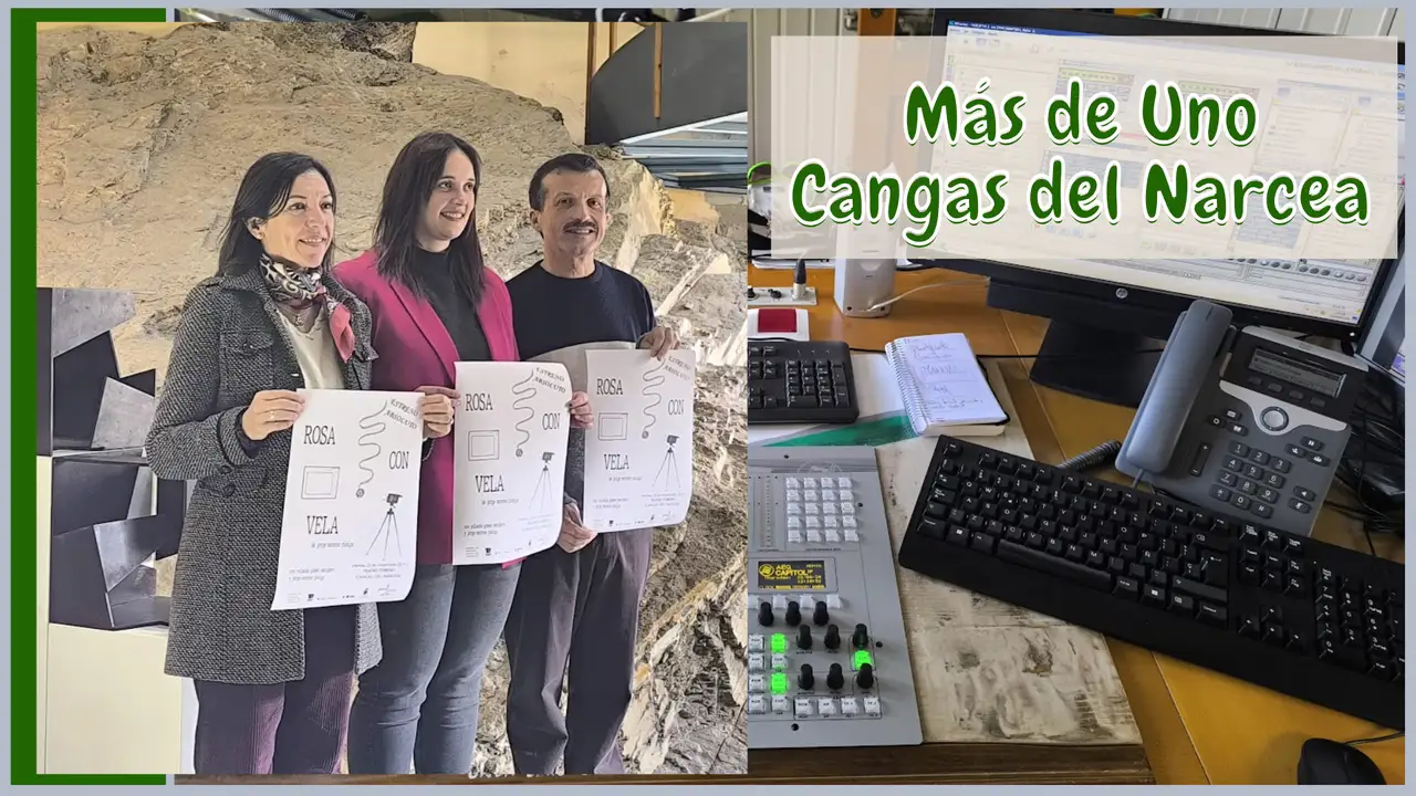 Yolanda, Tania y Jorge presentando `Rosa con Vela´ Yolanda, Tania y Jorge presentando `Rosa con Vela´