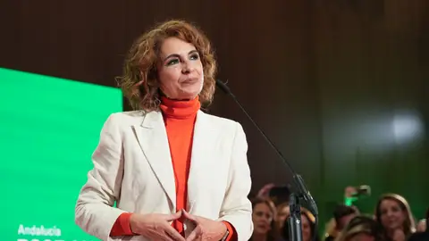 María Jesús Montero durante el anuncio de su precandidatura a las primarias andaluzas del PSOE María Jesús Montero durante el anuncio de su precandidatura a las primarias andaluzas del PSOE