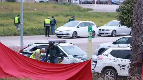 Imagen de la escena del crimen en Gerena Imagen de la escena del crimen en Gerena
