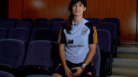 Blanca Romero durante el rodaje de "Brava"