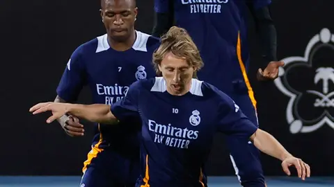 Modric, baja ante el Mallorca en la Supercopa por un proceso vírico Modric, baja ante el Mallorca en la Supercopa por un proceso vírico