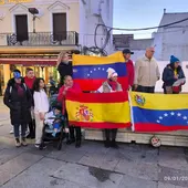 Venezolanos durante una concentración en Ciudad Real Venezolanos durante una concentración en Ciudad Real