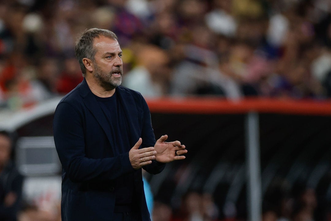 Flick: "La cautelar nos ha dado un empujón antes del partido" Flick: "La cautelar nos ha dado un empujón antes del partido"