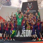 Primer título de Flick en el Barça