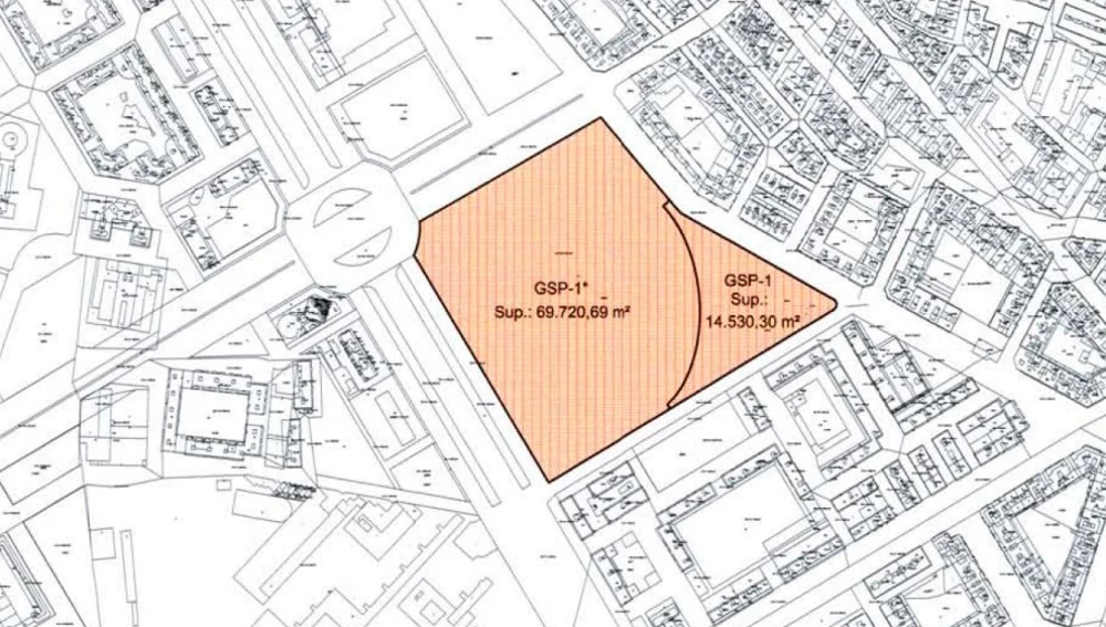 Diferentes parcelas en las que se ubica el Nuevo Mestalla Diferentes parcelas en las que se ubica el Nuevo Mestalla