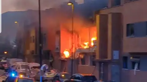 Viviendas afectadas tras las explosiones de gas en Noáin Viviendas afectadas tras las explosiones de gas en Noáin