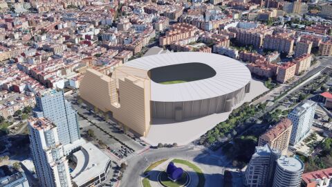 El Valencia CF presenta estudio de detalles de usos compatibles con el "Polideportivo de Benicalap"