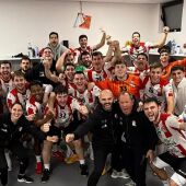 El Fertiberia Balonmano celebra su triunfo frente al Ibiza