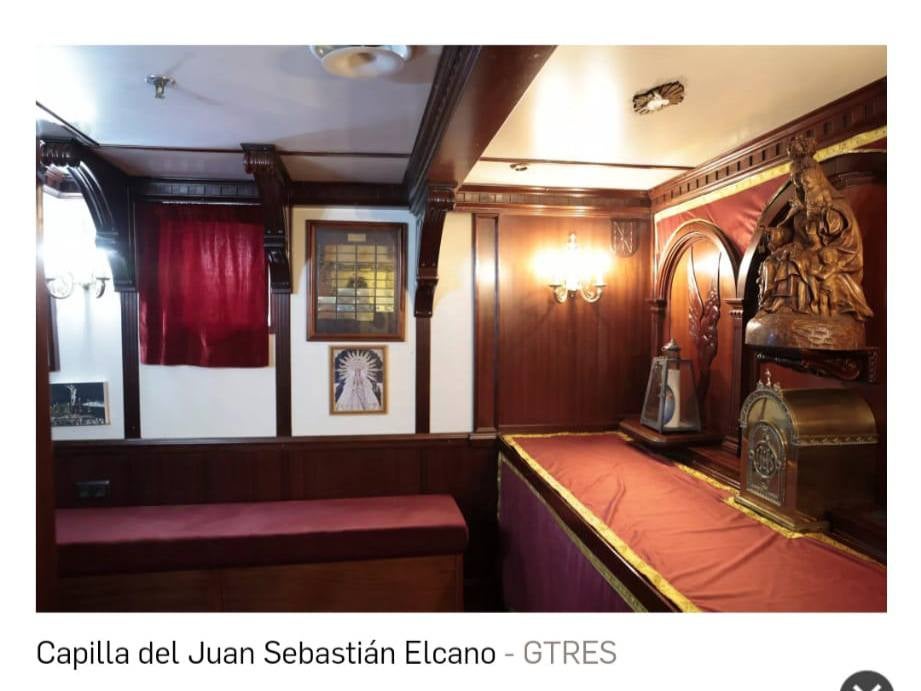 Una imagen de la patrona de Alcázar de San Juan viaja en el "Juan Sebastián de Elcano" Una imagen de la patrona de Alcázar de San Juan viaja en el "Juan Sebastián de Elcano"