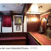 En la pared de la capilla hay una imagen de la patrona de Alcázar, la Virgen del Rosario En la pared de la capilla hay una imagen de la patrona de Alcázar, la Virgen del Rosario