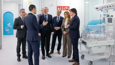 Barraqueta con Azcón, Bancalero, Chueca y otras autoridades durante la visita Barraqueta con Azcón, Bancalero, Chueca y otras autoridades durante la visita