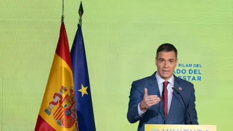 Pedro Sánchez presenta sus medidas en materia de vivienda Pedro Sánchez presenta sus medidas en materia de vivienda