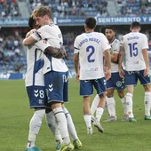 Celebración del gol de Cantero al Castellón Celebración del gol de Cantero al Castellón