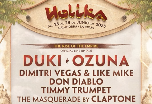 Duki y Ozuna encabezan esta edición de Holika, que espera reunir a 100.000 asistentes en Calahorra Duki y Ozuna encabezan esta edición de Holika, que espera reunir a 100.000 asistentes en Calahorra