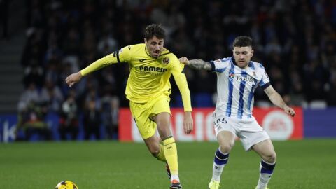 Comesaña anotó dos goles la pasada temporada en Anoeta