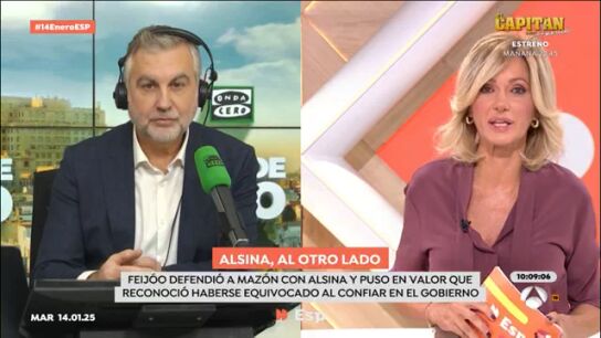 Carlos Alsina y Susanna Griso en 'Espejo P&uacute;blico' 14/01/2025