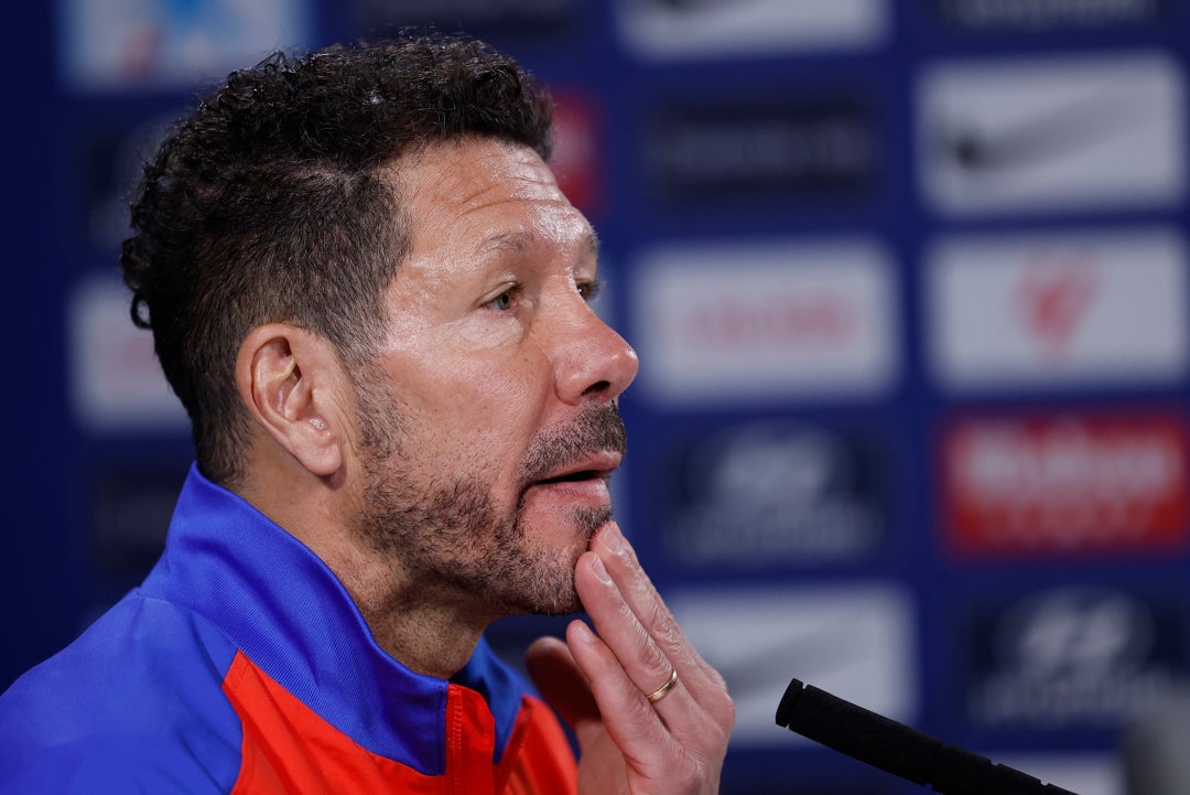 Simeone: "Siento al equipo con una gran energía" Simeone: "Siento al equipo con una gran energía"