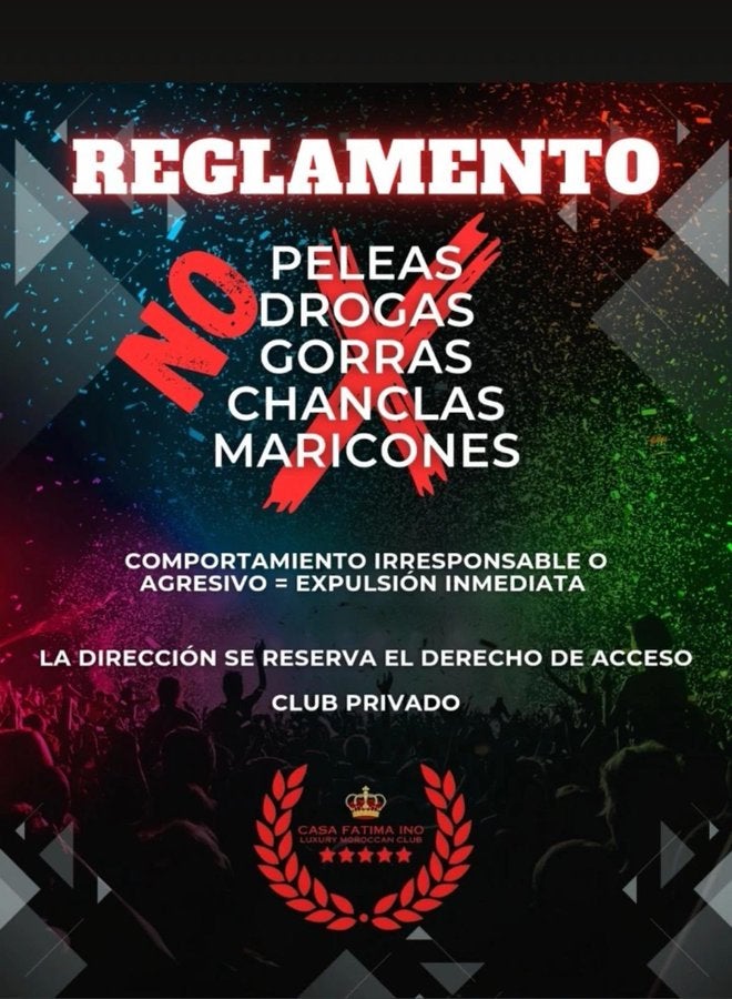 Detenido en Torremolinos el organizador de una fiesta que prohibía la entrada a "maricones" Detenido en Torremolinos el organizador de una fiesta que prohibía la entrada a "maricones"