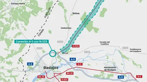 El Gobierno aprueba de forma provisional el trazado de la autovía A-58 entre Bótoa y Badajoz El Gobierno aprueba de forma provisional el trazado de la autovía A-58 entre Bótoa y Badajoz