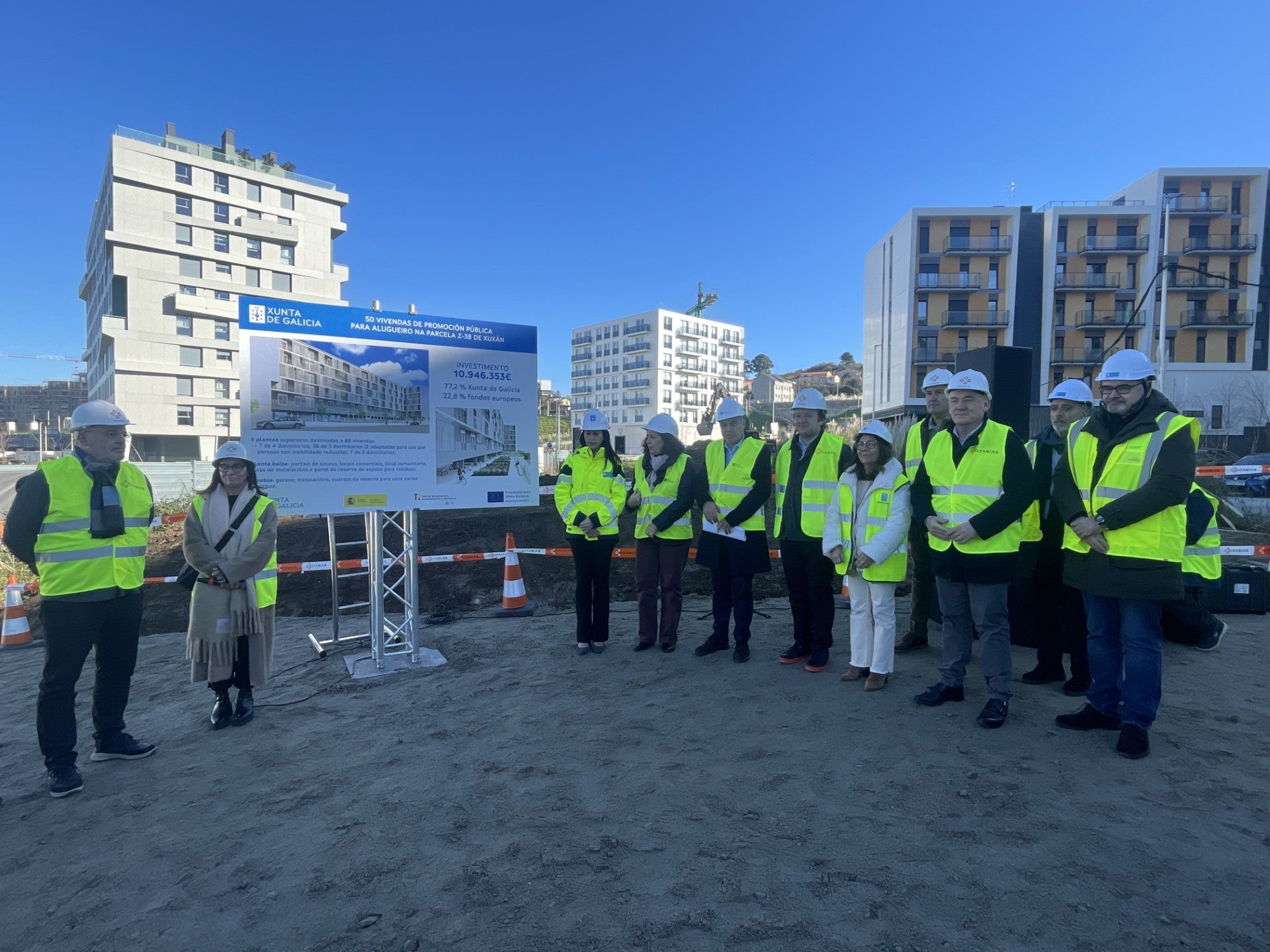 Comienza la construcción de cincuenta viviendas de promoción pública en Xuxán Comienza la construcción de cincuenta viviendas de promoción pública en Xuxán