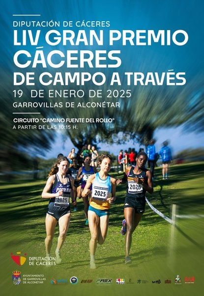 Más de 800 atletas participarán en la 54ª edición del Gran Premio de Campo a Través Diputación de Cáceres en Garrovillas de Alconétar Más de 800 atletas participarán en la 54ª edición del Gran Premio de Campo a Través Diputación de Cáceres en Garrovillas de Alconétar