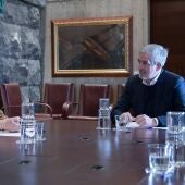 Fernando Clavijo, presidente del Gobierno de Canarias con Anne Rudisuhli del Comité de las Regiones de Europa