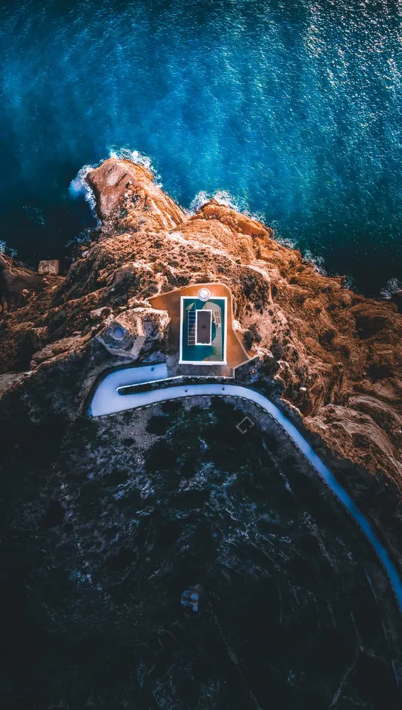 Ruta del Faro del Albir a vista de dron Ruta del Faro del Albir a vista de dron