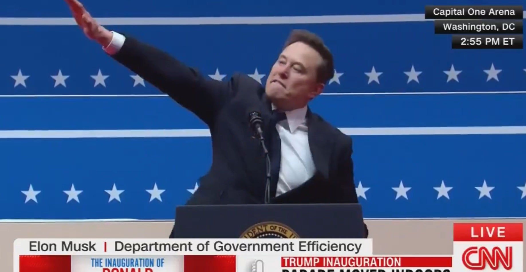 Polémica por el gesto de Elon Musk, calcado al saludo fascista, en la investidura de Trump Polémica por el gesto de Elon Musk, calcado al saludo fascista, en la investidura de Trump