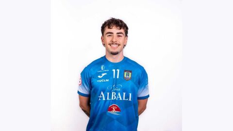 Carrasco, jugador del Vi&ntilde;a Albali F.S. Valdepe&ntilde;as