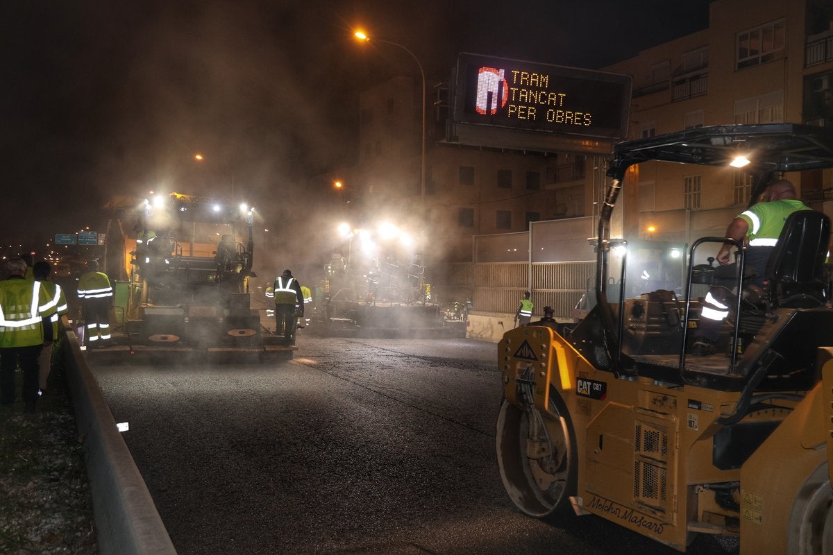 Cierre parcial en la incorporación de la autopista de Inca a la Vía de Cintura por obras Cierre parcial en la incorporación de la autopista de Inca a la Vía de Cintura por obras
