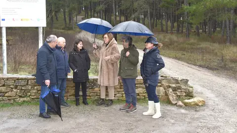 Un camino para bicicletas eléctrica unirá al punto de información de visitantes de Villaescusa con el centro de interpretación del Geoparque de las Loras .