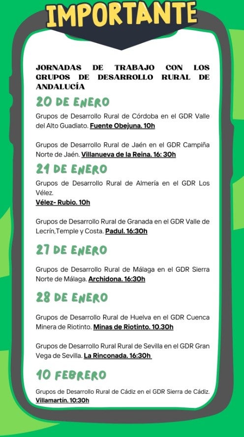 Vélez Rubio acoge las Jornadas de GDR de Andalucía Vélez Rubio acoge las Jornadas de GDR de Andalucía