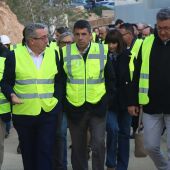 Camps visita las obras del TRAM de Benidorm