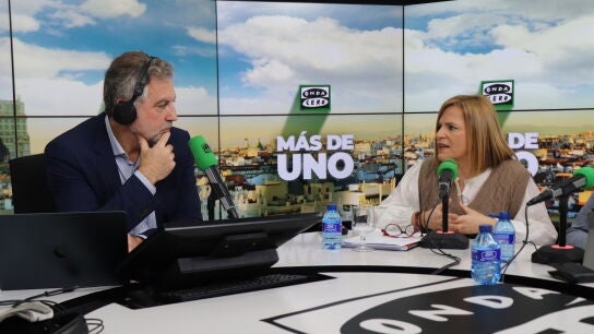 La delegada del Gobierno en Valencia, Pilar Bernabé, en 'Más de uno' con Carlos Alsina